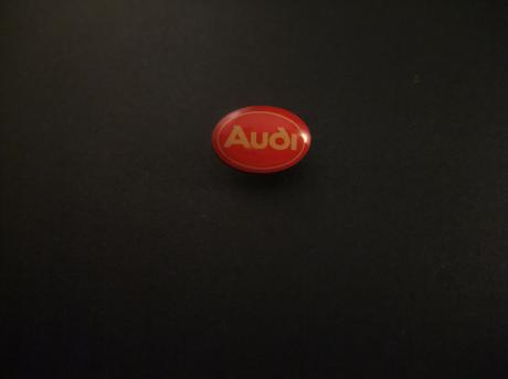 Audi auto logo ovaal model rood